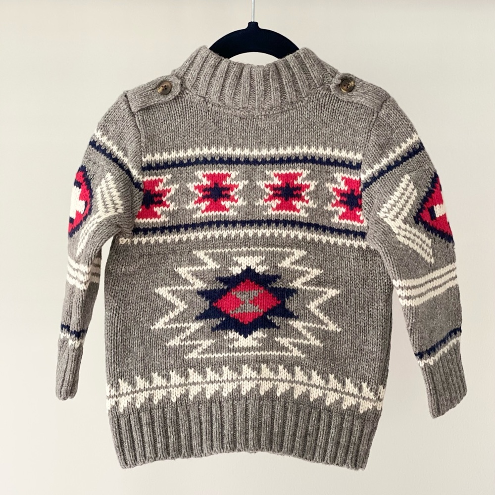 babyGAP Southwestern Zip Cardigan Sweater - Picture 2 of 5
